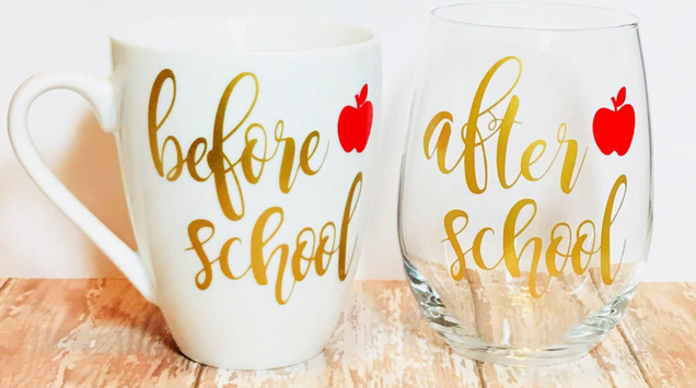 Before and After School Glasses | $20 | Etsy